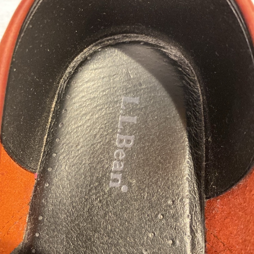 L.L. Bean Brown Leather Nurse Clog Slip-On Shoes Women’s 7 - Picture 7 of 16